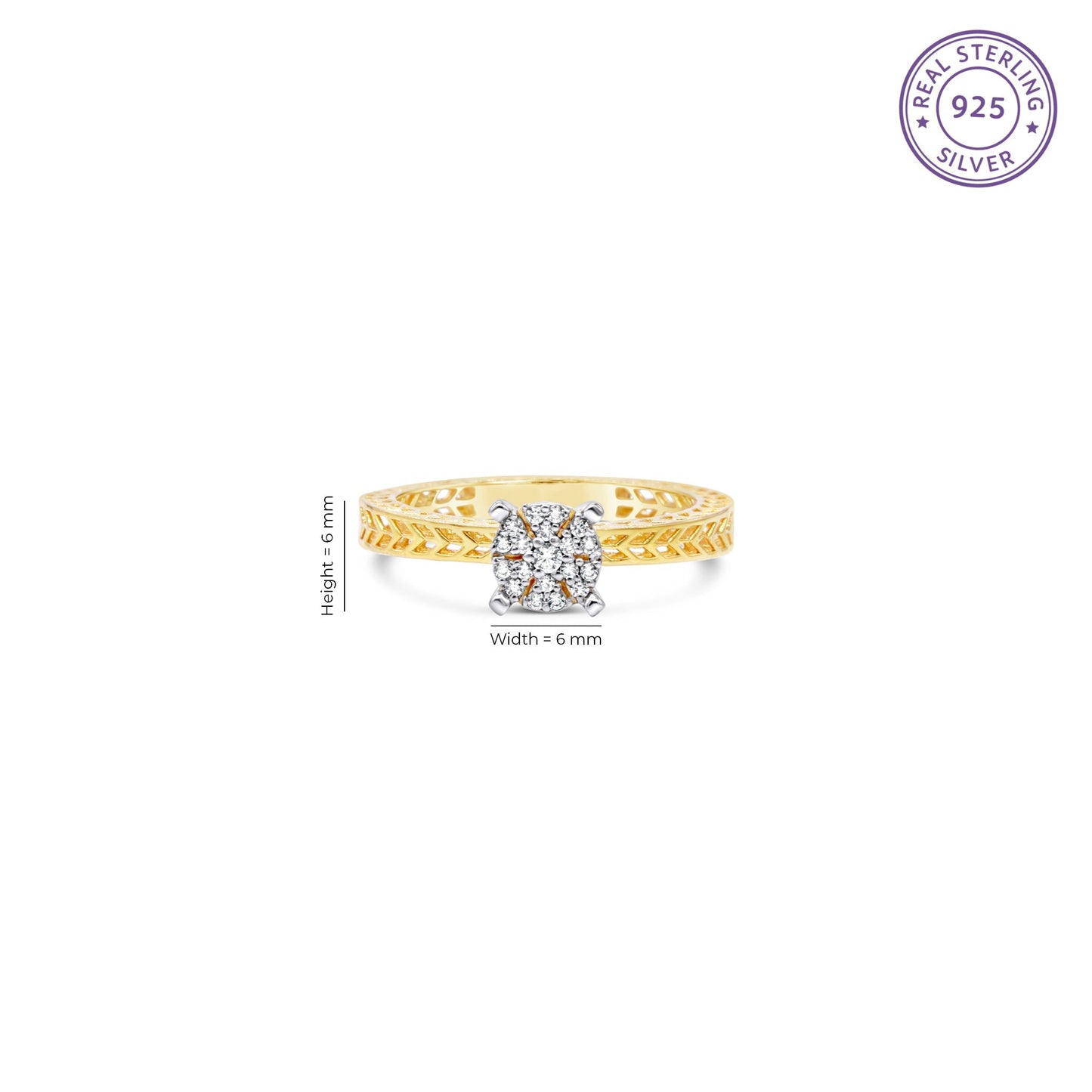 Zircon Lattice Ring